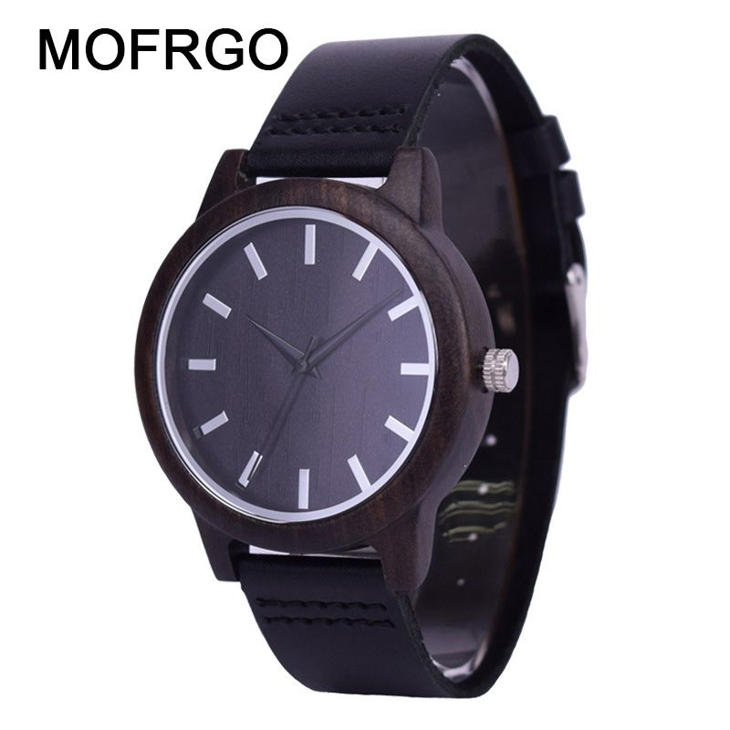 Black Watches For Ladies Men Wood Wrist Watch Top Bamboo Leather Quartz Female Male Discount Designer Watches Watch Discount From Yuijin 31 1 Dhgate Com