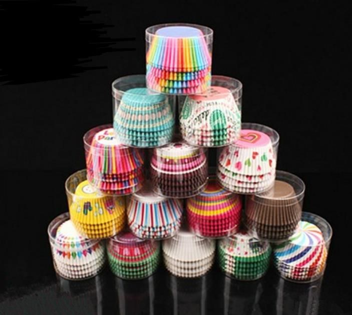 Delicious Cake Square Muffin Cases Baking Cupcake Disposable Supplies 100PCS/set 