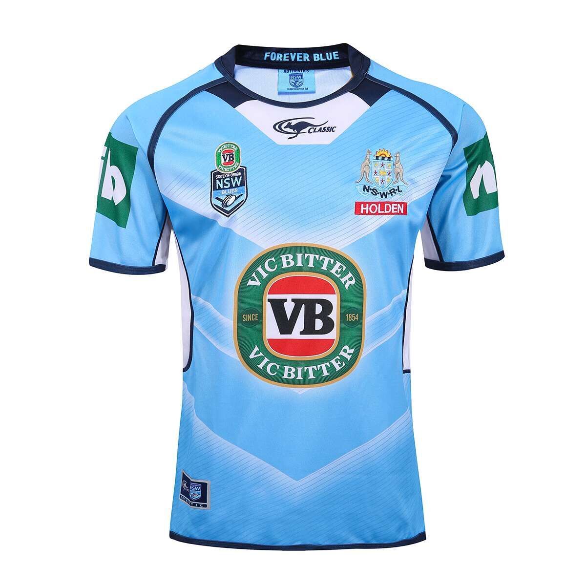 2021 DLGLOBAL New South Wales Blues Rugby Jersey S 3XL From Dlglobal