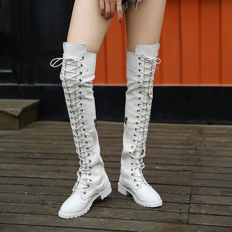 combat over the knee boots