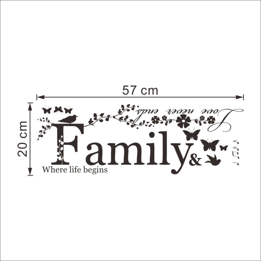 Family Love Never Ends Quote Vinyl Wall Decal Wall Lettering Art Words Wall Sticker Home Decor Wedding Decoration Wall Art Decor Stickers Wall Art Family Love Never Ends Quote Vinyl Wall Decal Wall Lettering Art Words Wall Sticker Home Decor Wedding Decoration Wall Art Decor Stickers Wall Art