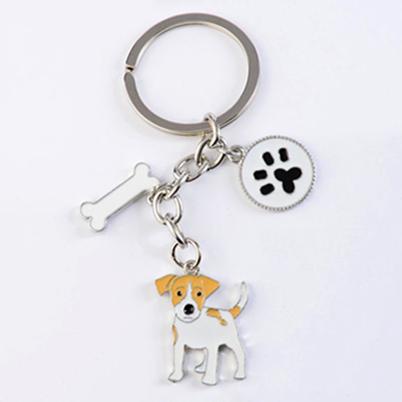 IP02 regalo per gli amanti dei cuccioli di cane #16290 Grazioso portachiavi Jack Russell Terrier