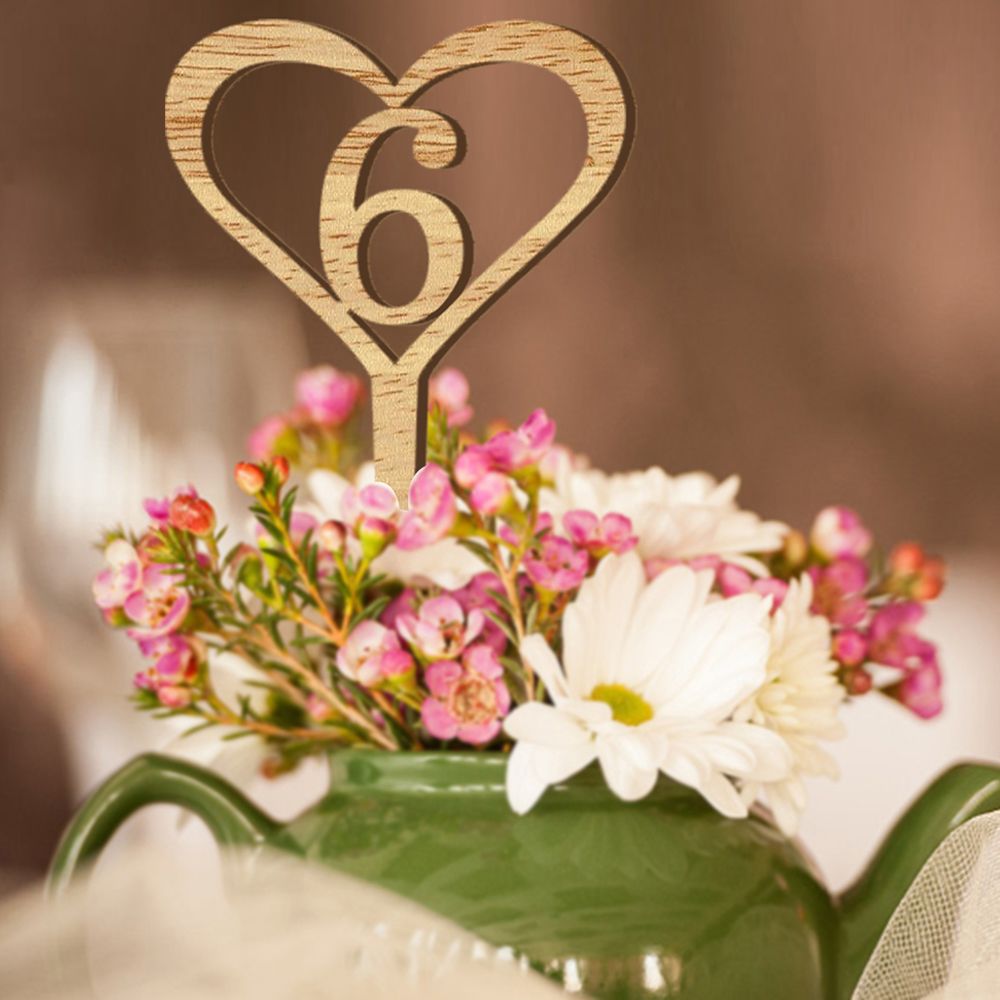 Wooden Table Numbers Wedding Table Numbers Etsy