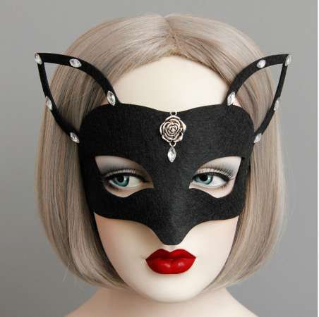 halloween déguisement robe catwoman Masque de chat pailleté masque yeux mascarade bandeau 