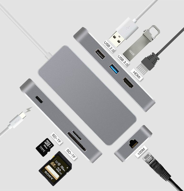 2020 Sovo Hdmi Ethernet Rj45 Usb Type C Hub Adapter Multiport Usb3 0 Usb C Charge Tf Sd Card Cable For Macbook Pro 2017 From Sovosmartwatch 30 95 Dhgate Com