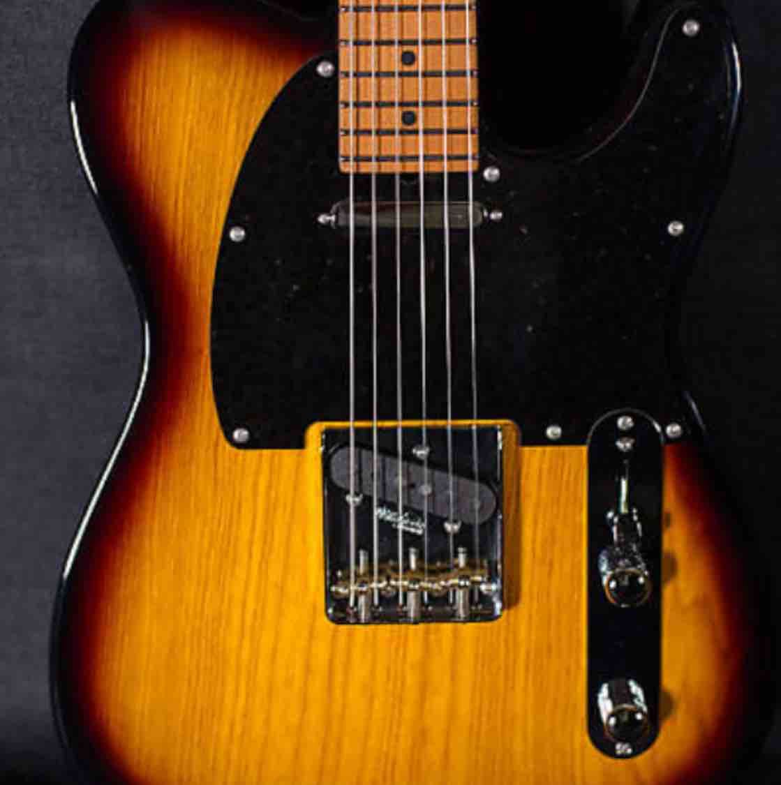 Sunburst telecaster with black pickguard Clearance