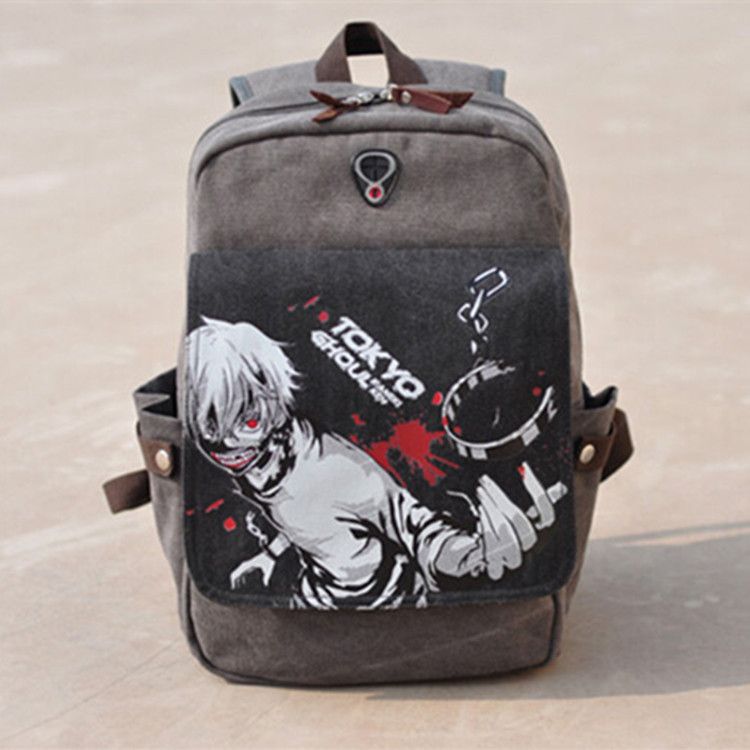 Kaneki Ken Japanese Anime Backpack Schoolbag Men Women Casual Bookbags Tokyo Ghoul Canvas Backpack Travel Teen Mochilas Hiking Backpack Swiss Gear Backpack From Bowdown 28 56 Dhgate Com