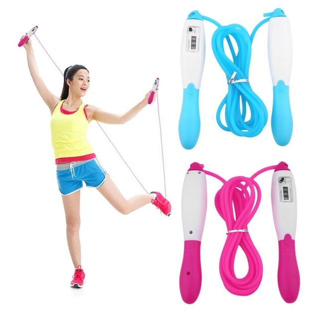 Workout Fitness Jump Ropes Skipping Rope Jump Counter Automatic Digital 
