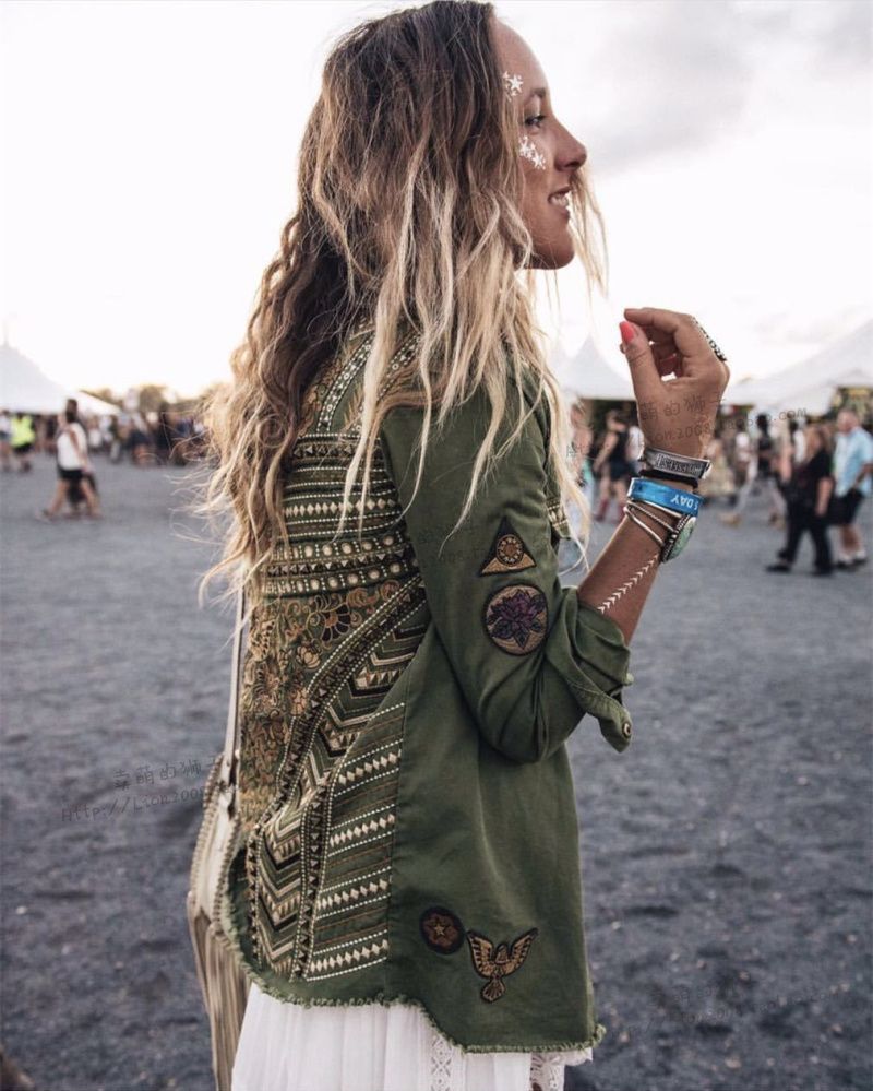 embellished army jacket