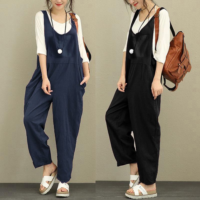 linen jumpsuits plus size