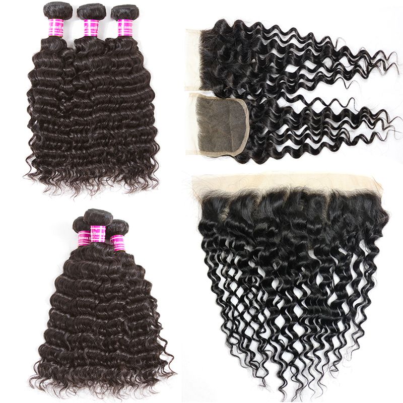 2019 Brazilian Deep Curly Virgin Hair Bundle Deals Wholesale