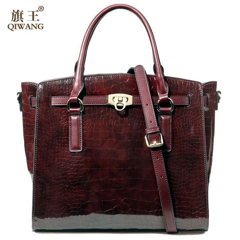 burgundy patent leather purse