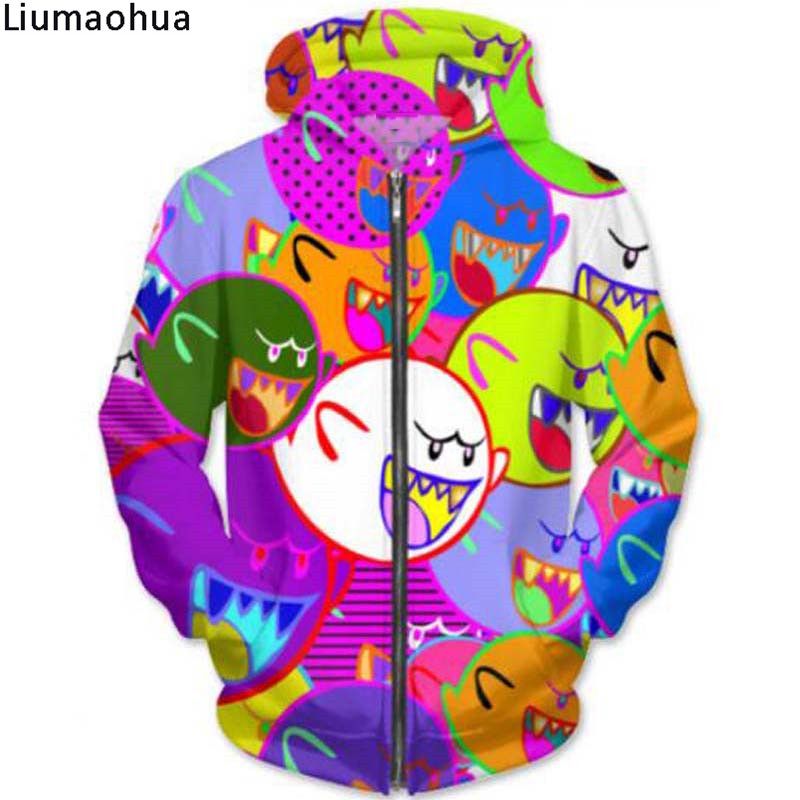 Compre Inverno Moda Cor Moletom Com Capuz Camisola Dos Homens Sportswear 3D Impressão Completa Padrão Bonito Casaco Solto Confortável De Xiatian6, $137,87 | Pt.Dhgate.Com