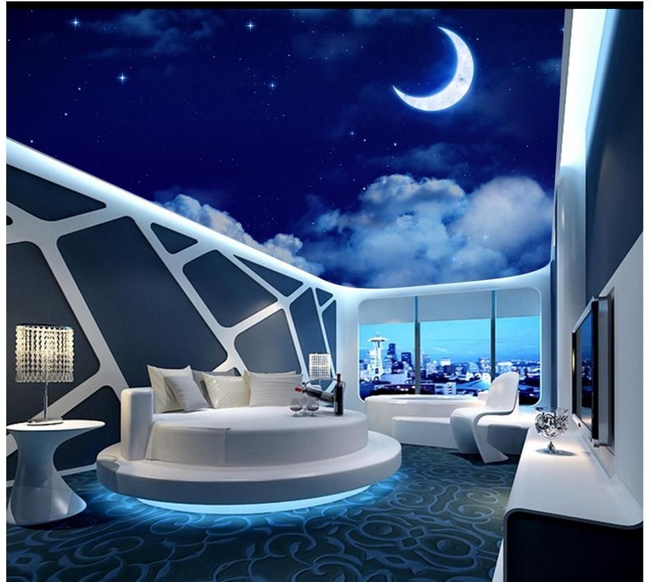 3d Wallpaper Custom Photo Ceiling Mural Wallpaper Dream Night Sky