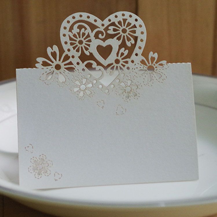 Acheter Coupe Au Laser Romantique Amour Coeur Nom Carte De Mariage