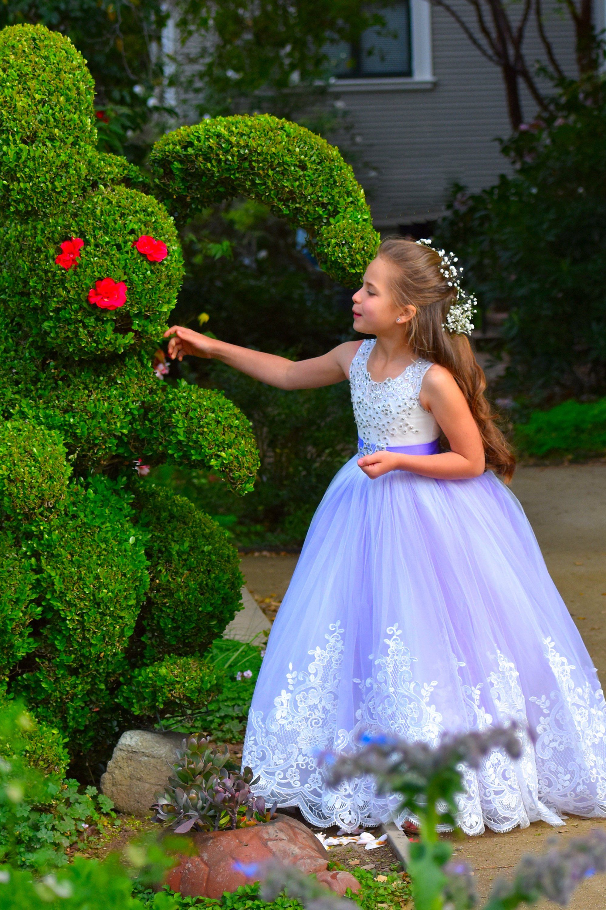purple baby dresses for wedding