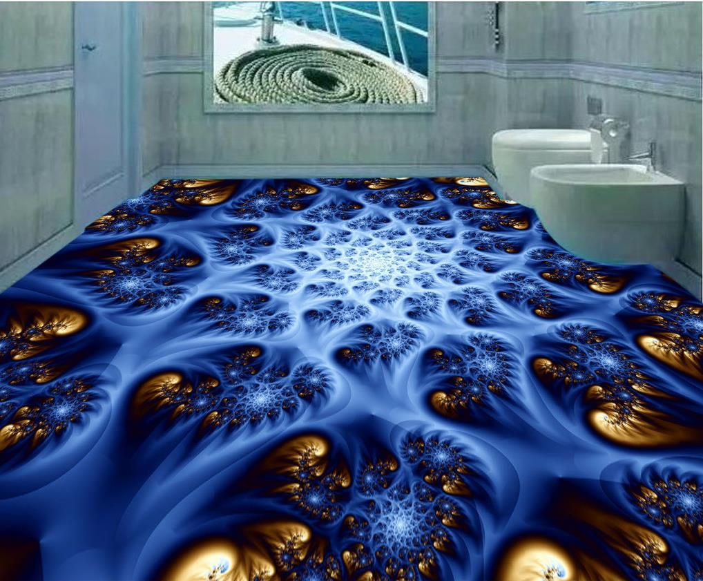 Luxury 3d Floor Painting Wall Paper Custom 3d Floor Waterproof