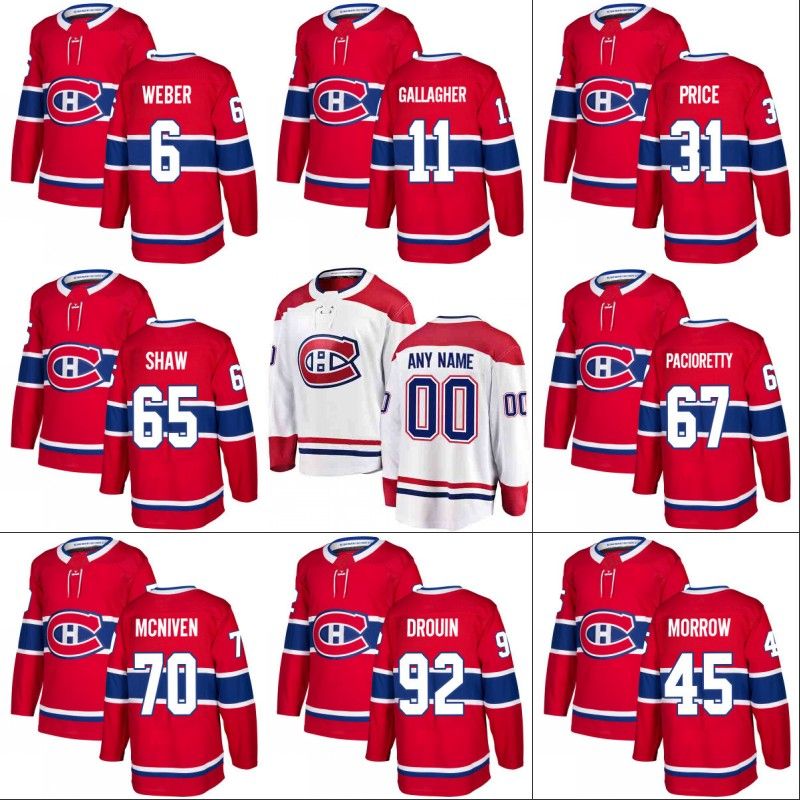 shaw canadiens jersey