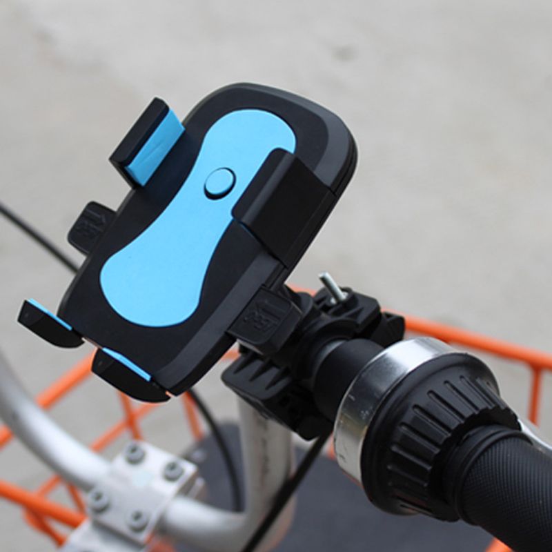2 Pieces Bike Phone Mount Silicone Bicycle Phone Holder 360 Degree Rotation Bicycle Handlebar Phone Mount Anti Shake and Stable Cradle Clamp Bike Accessories for 4 to 6 Inches Devices