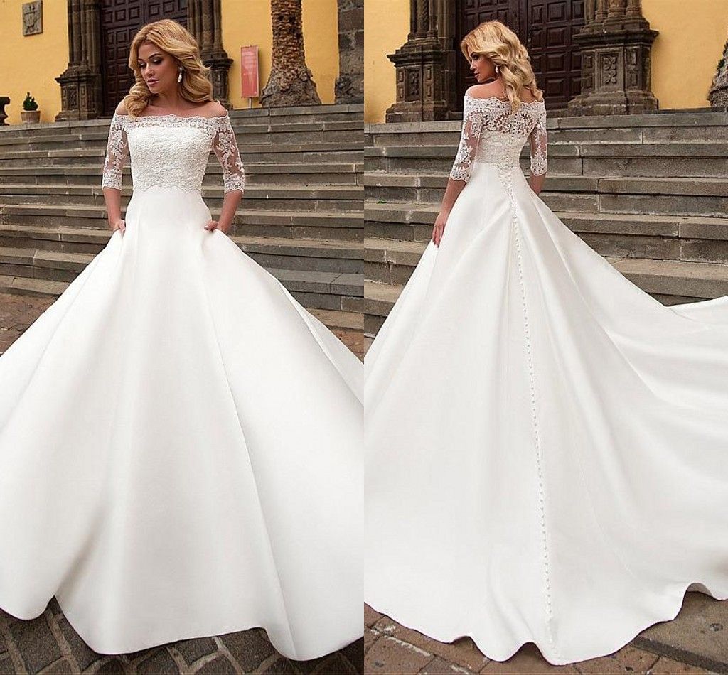 wedding dress with lace coat