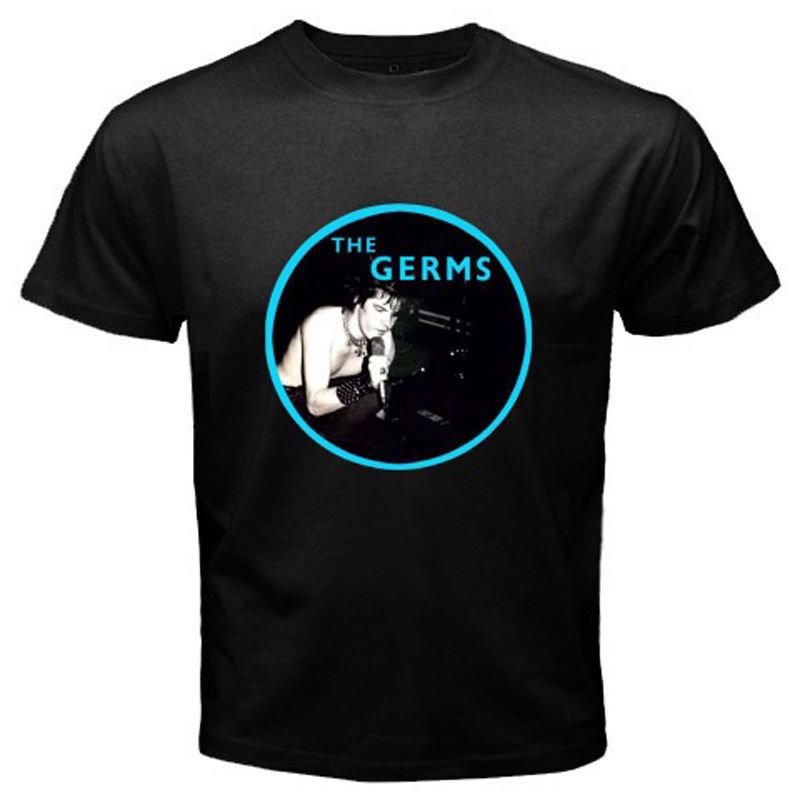 2018 Fashion New The Germs Punk Rock Band Logo Mens Black T Shirt Size S To 3xl Casual Short 