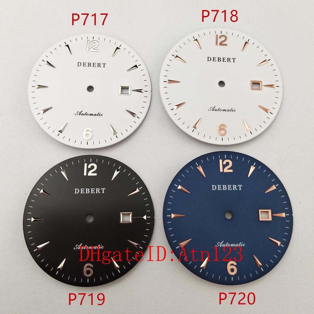 Acquistare Debert 36.3mm Quadrante Orologio Da Polso Nero / Bianco / Blu  Mingzhu DG2813 / 3804 Miyota 8205/8215 / 821A Movimento P717 / P718 / P719  / P720 Economico | Consegna Veloce E Qualità | It.Dhgate