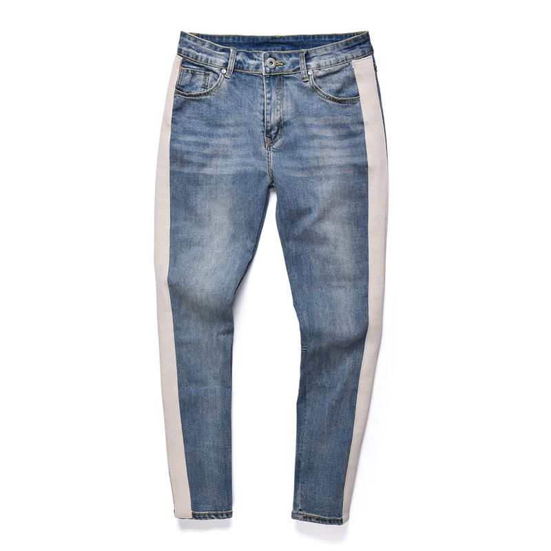 mens jeans with stripe down side