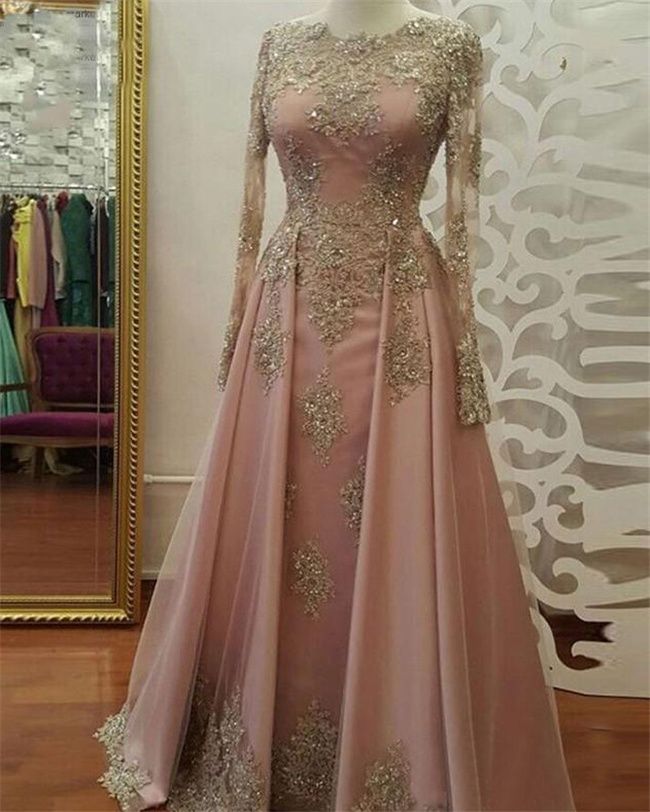 womens gold evening gown