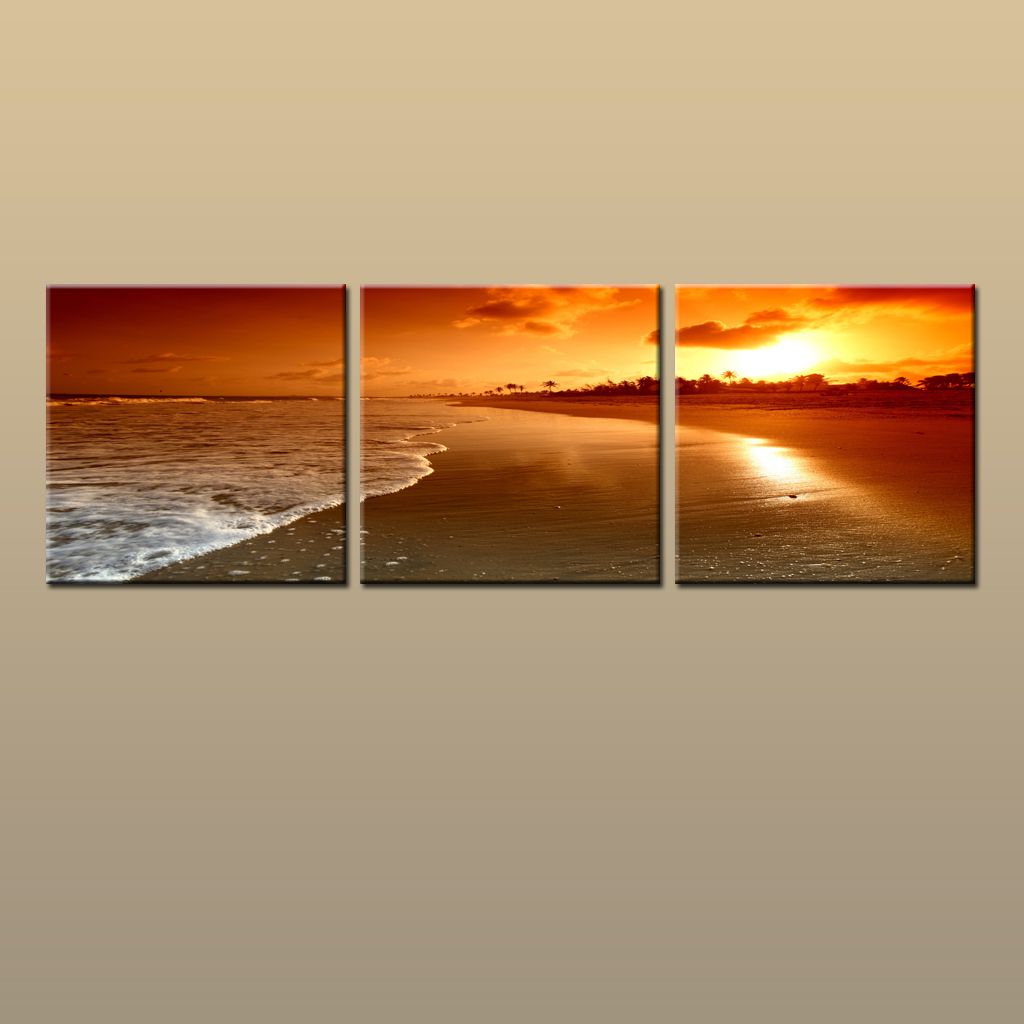 Download Arte de la pared playa enmarcada For Free