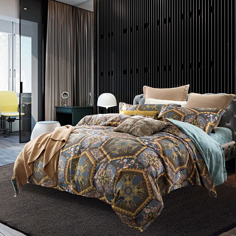 Vintage European Style Baroque Paisley Damask Paisley Bedding Set