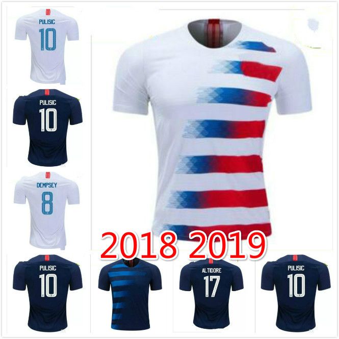Calidad tailandesa 2018 2019 USA PULISIC Jersey de fútbol 18 19 BRADLEY ALTIDORE WOOD America
