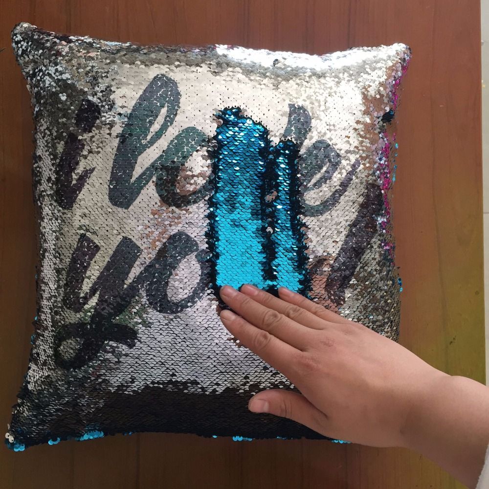 sequin throw pillow