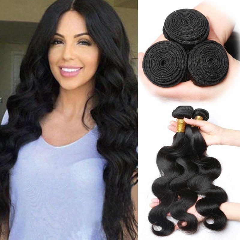 Virgin Hair Weaves Peruvian Body Wave 100 Unprocessed Thick Human