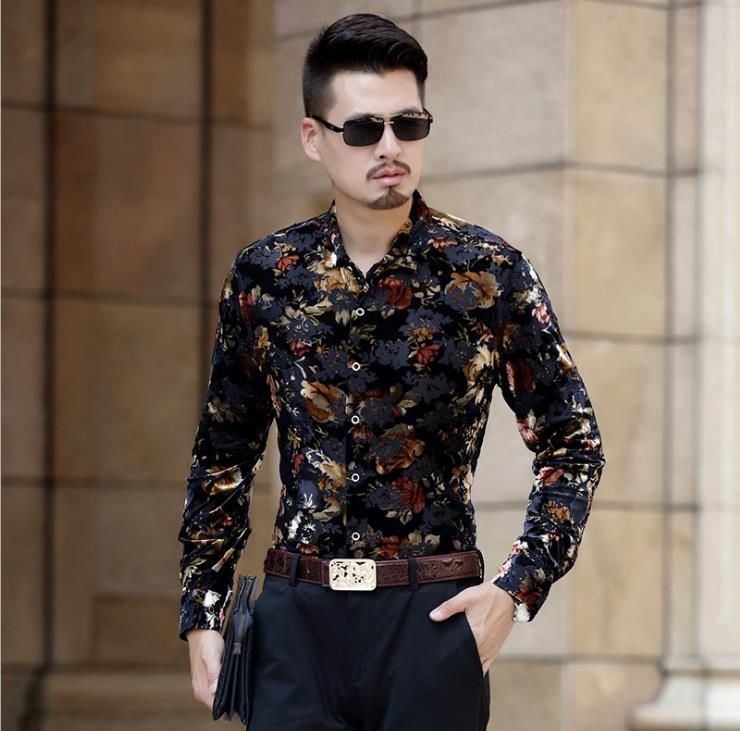 floral formal shirts mens