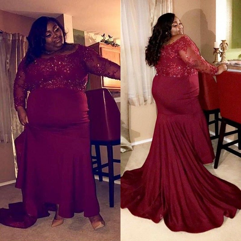 burgundy plus size gowns Big sale - OFF 74%