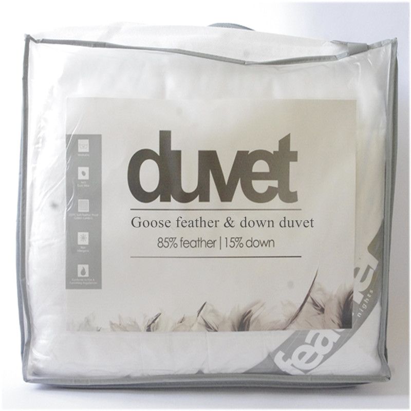 2020 Duvet Filled With White Feather Down Tog Value 7 5 For