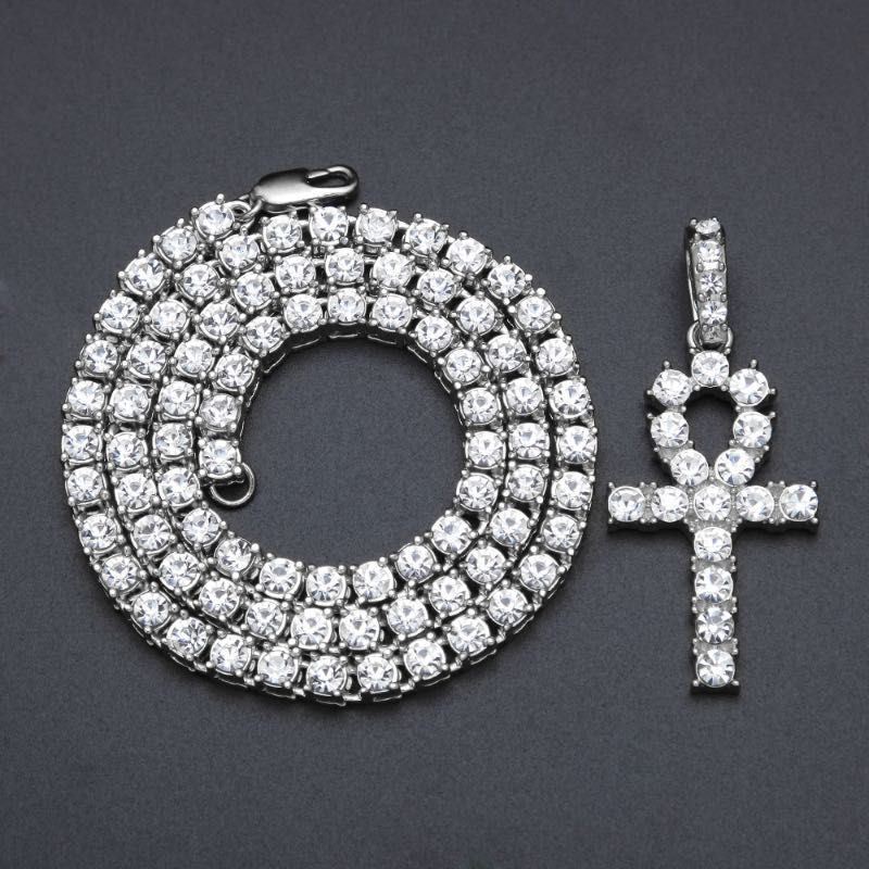 Argent strass 24 pouces * 5,5 mm