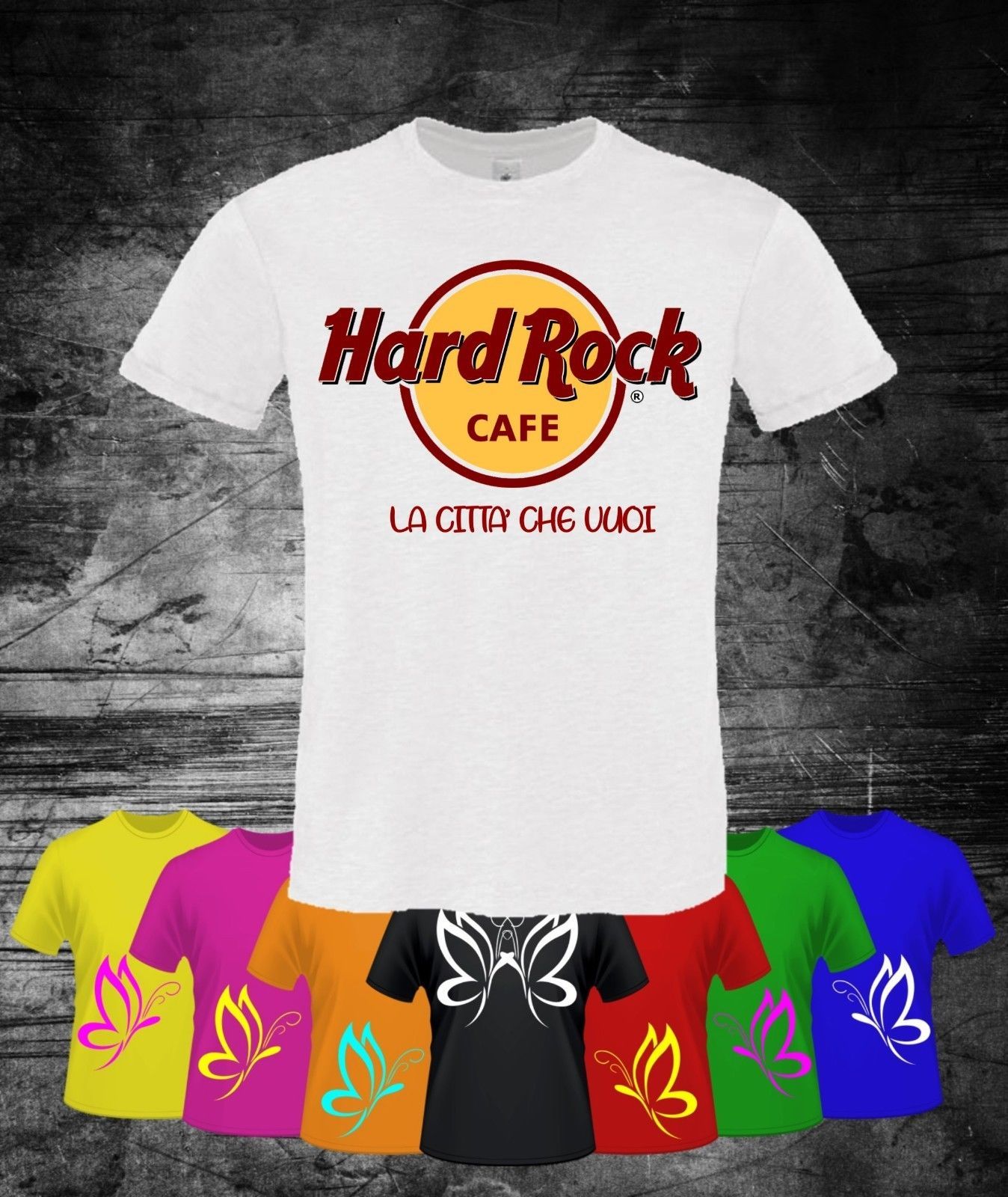 CAMISETA HARD ROCK CAFE PERSONALIZZATA TUA CITTA De 10,27 | DHgate