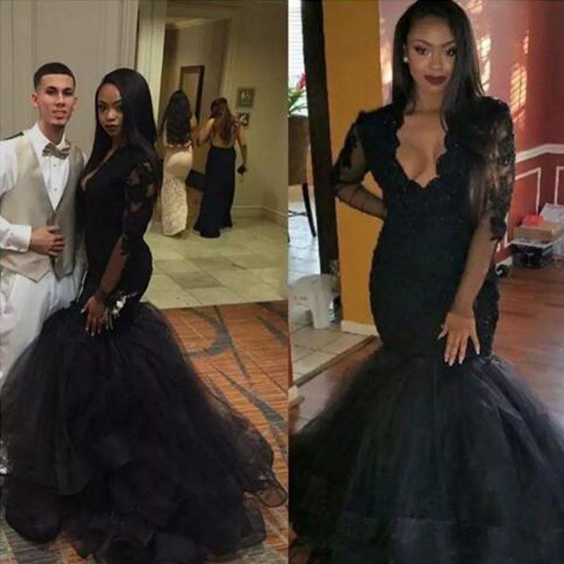 puffy mermaid prom dresses