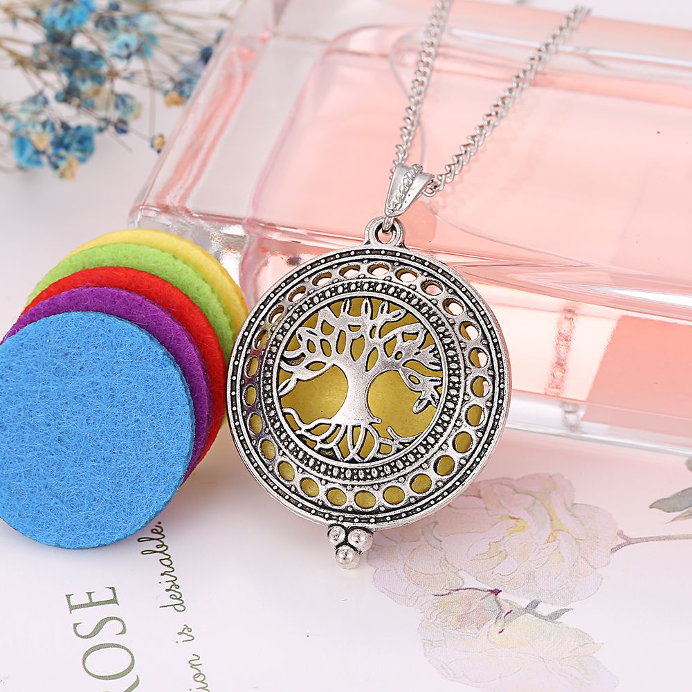 1Pcs argent médaillon Pad Collier Pendentif Pour Huile Essentielle Diffuseur Bijoux Cadeau 1Pcs argent médaillon Pad Collier Pendentif Pour Huile Essentielle Diffuseur Bijoux Cadeau
