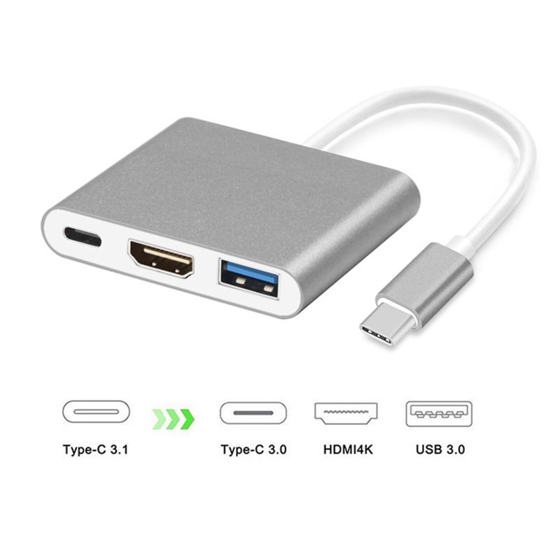 type c to usb c 4k hdmi usb 3 0 3 in 1