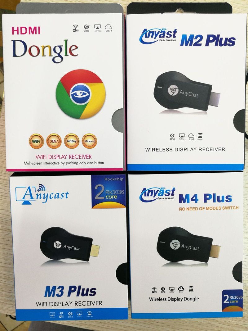 Anycast M2 M3 M4 Plus Wifi Ipush Display Tv Dongle Receiver 1080p