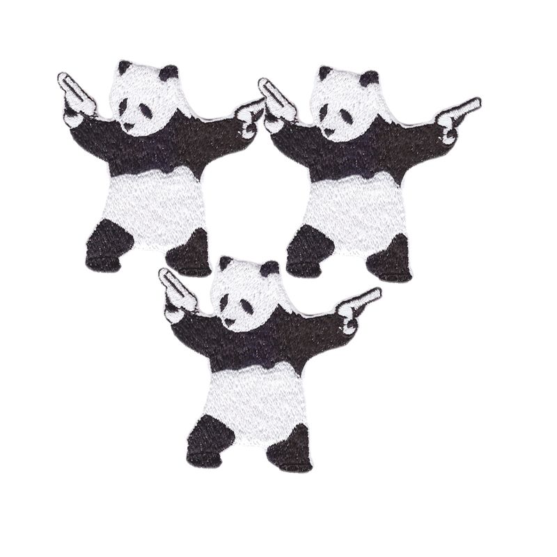 Compra Personalidad Fresca Kung Fu Panda Adhesivo Bordado Pano Parche Parche Emblema Insignia Brazalete Bordado Etiqueta Personalizable Barato Entrega Rapida Y Calidad Es Dhgate