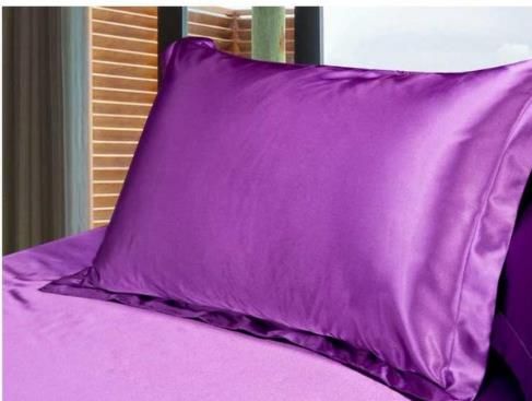 Silk Pillow Cover Standard Single Pillowcase Solid Silk Bed Pillow