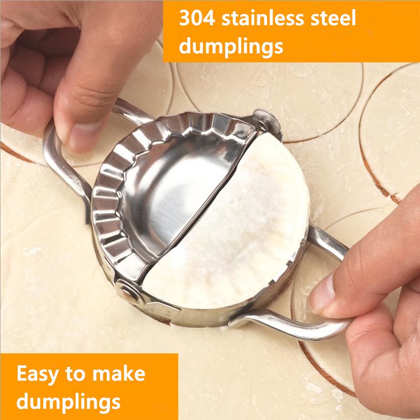 Eco-Friendly Pastry Tool Stainless Steel For Dumpling Maker Wraper Dough Cutter.