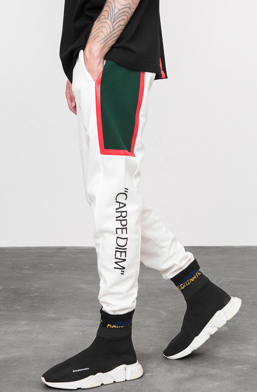 balenciaga sweatsuit mens orange