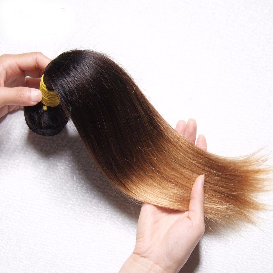 1b 4 27 Mongolian Ombre Hair Straight 100 Virgin Human Hair Weave
