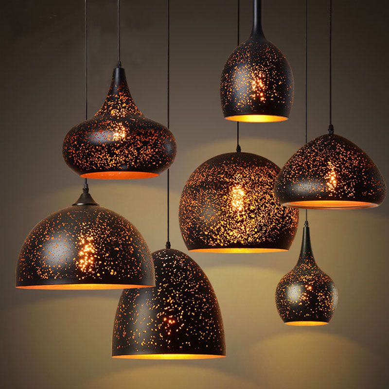 Vintage Retro Industrial Rust Effect Carved Metal Pendant Lights Single Bar Restaurant Cafe Suspended Lamps Lighting Fixture Dinning Room Modern - Metal Pendant Lamp Chandelier Vintage Retro Industrial Rust Effect Carved Metal Pendant Lights Single Bar Restaurant Cafe Suspended Lamps Lighting Fixture Dinning Room Modern - Metal Pendant Lamp Chandelier