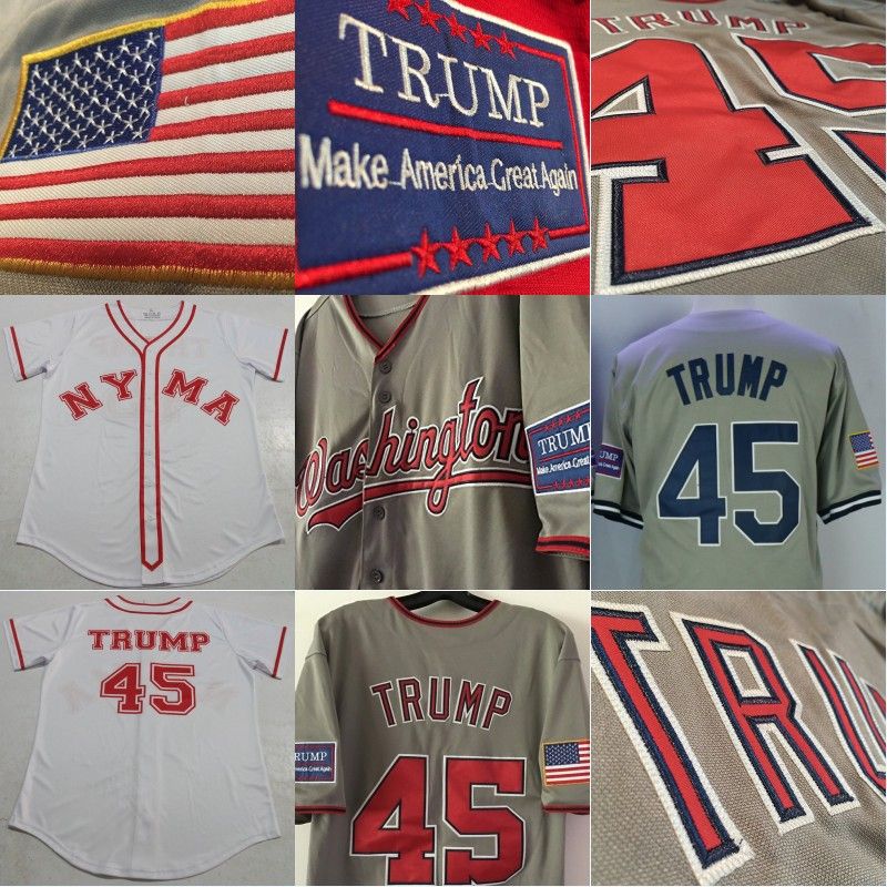 Donald trump baseball jersey Clearance