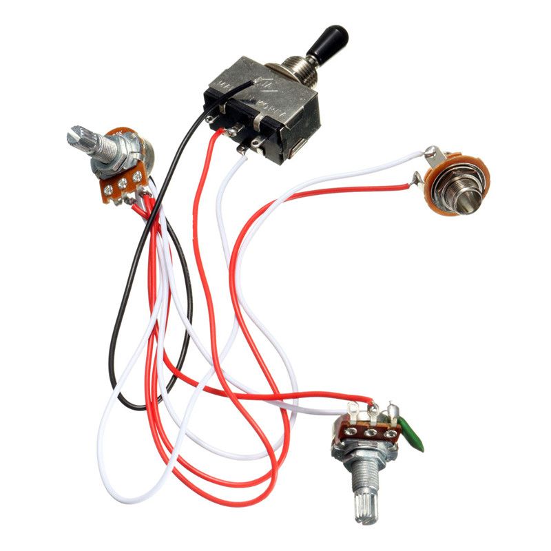 2019 electric guitar wiring harness kit 3 way toggle switch 1 volume 1 tone 500k pot electric guitar 2 humbucker from cocosoly_instrument, $3 62 guitar wiring diagrams 2 humbucker 3 way toggle switch 3 way toggle switch spst on off on